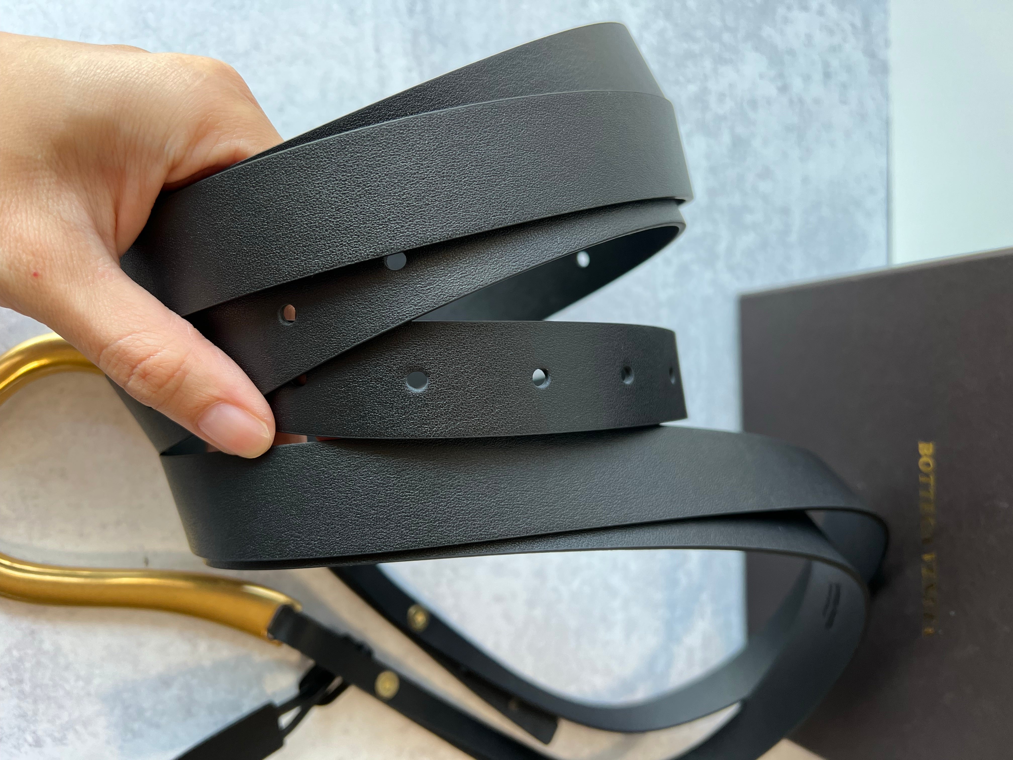 [TOP] B&V B*V Horsebit Belt - Black