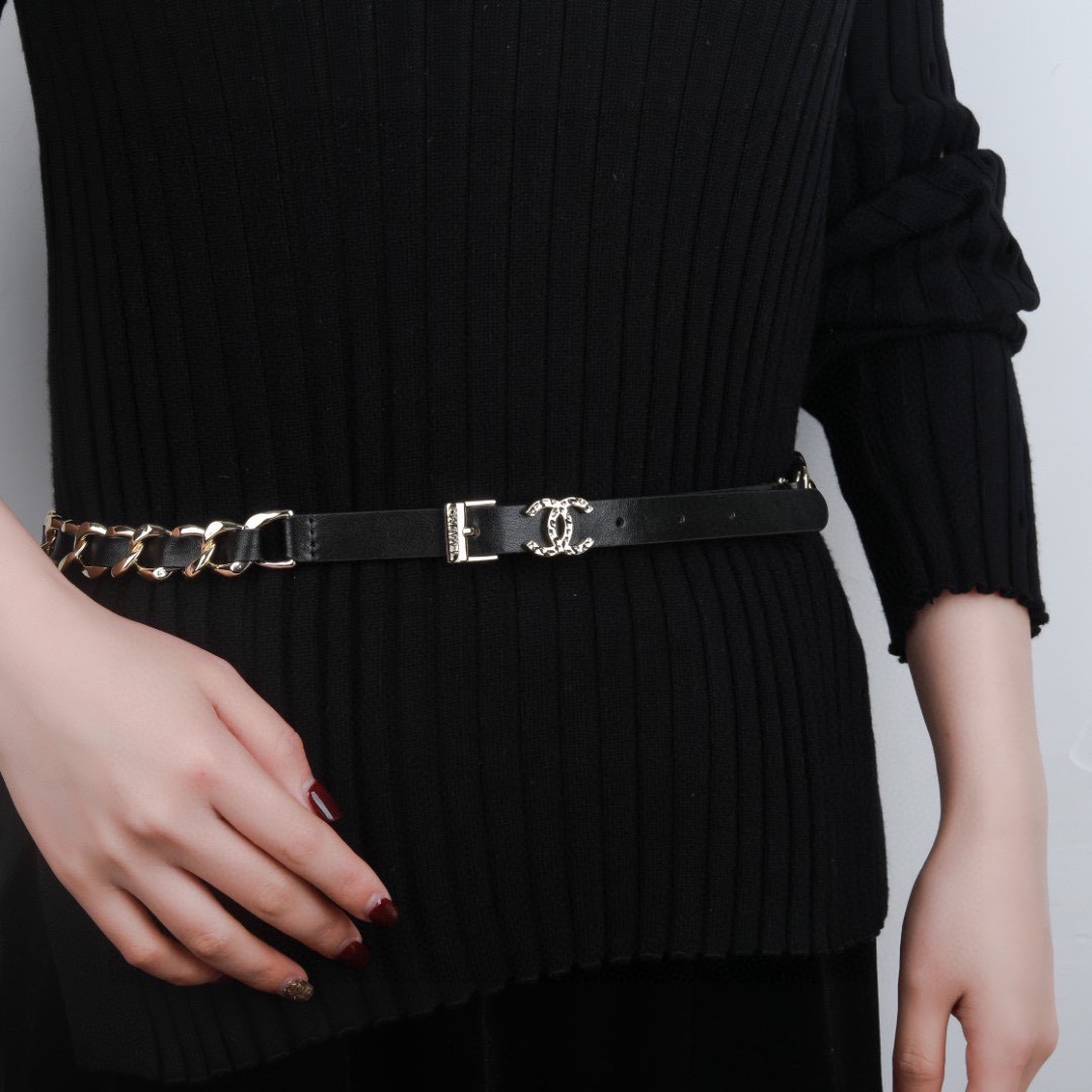 [TOP] CH@NEL C Logo Belt Waist Chain  - Chanel