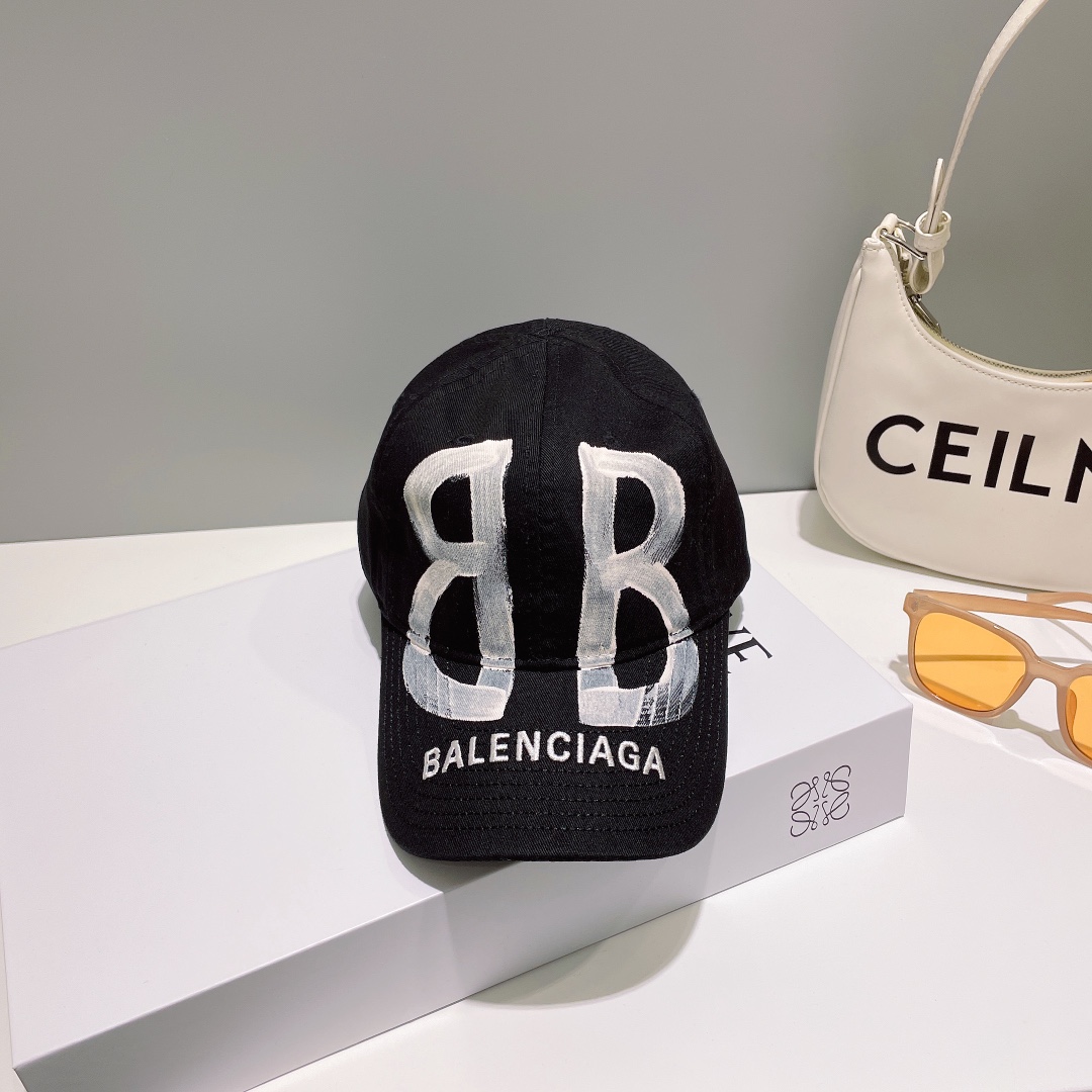 [TOP] BALNCIAGA Baseball Cap - 2 Color - Balenciaga
