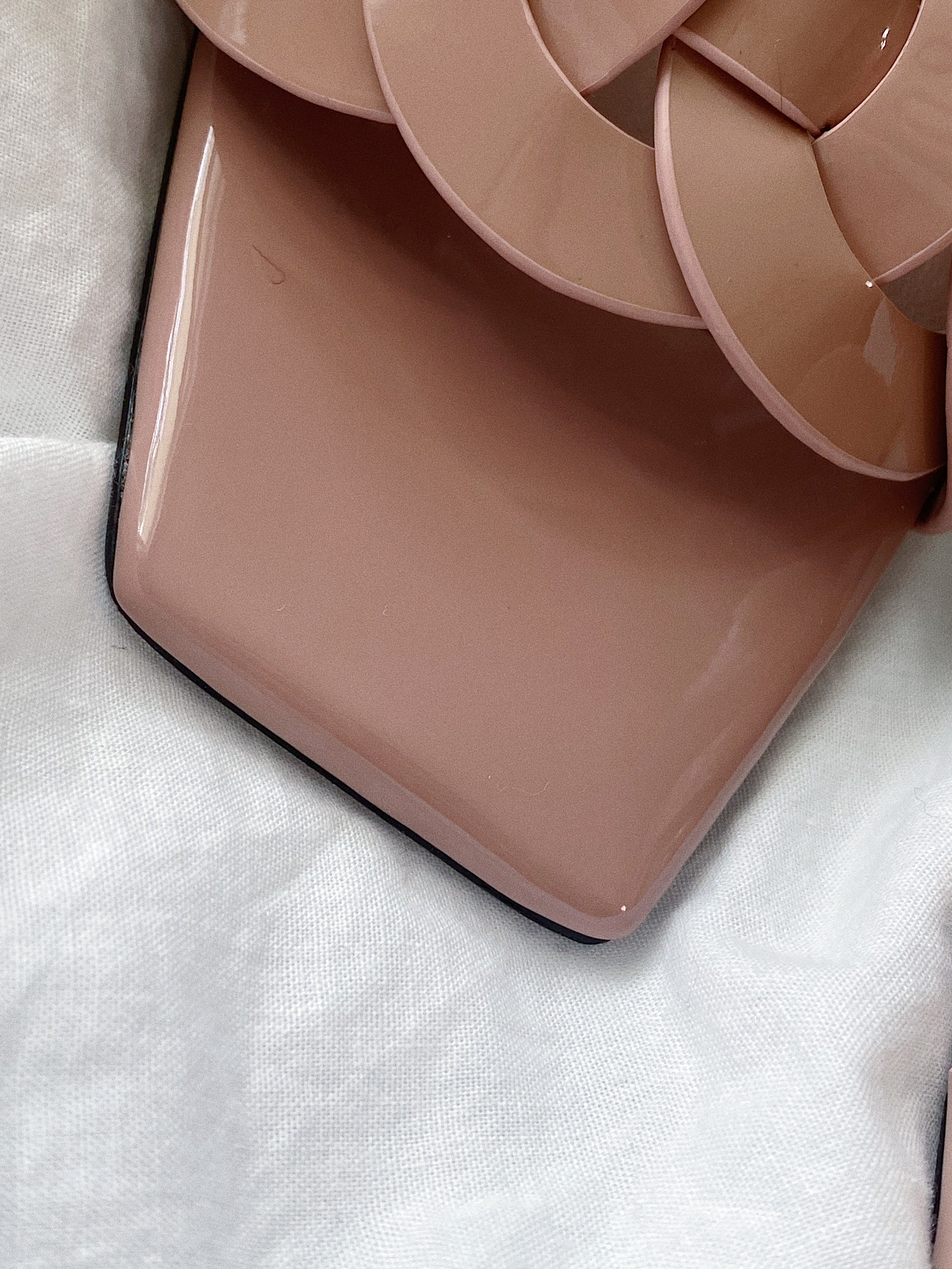 [TOP] Y$L Patent Tribute Block Heels - Mauve - Ysl Yves Saint Laurent