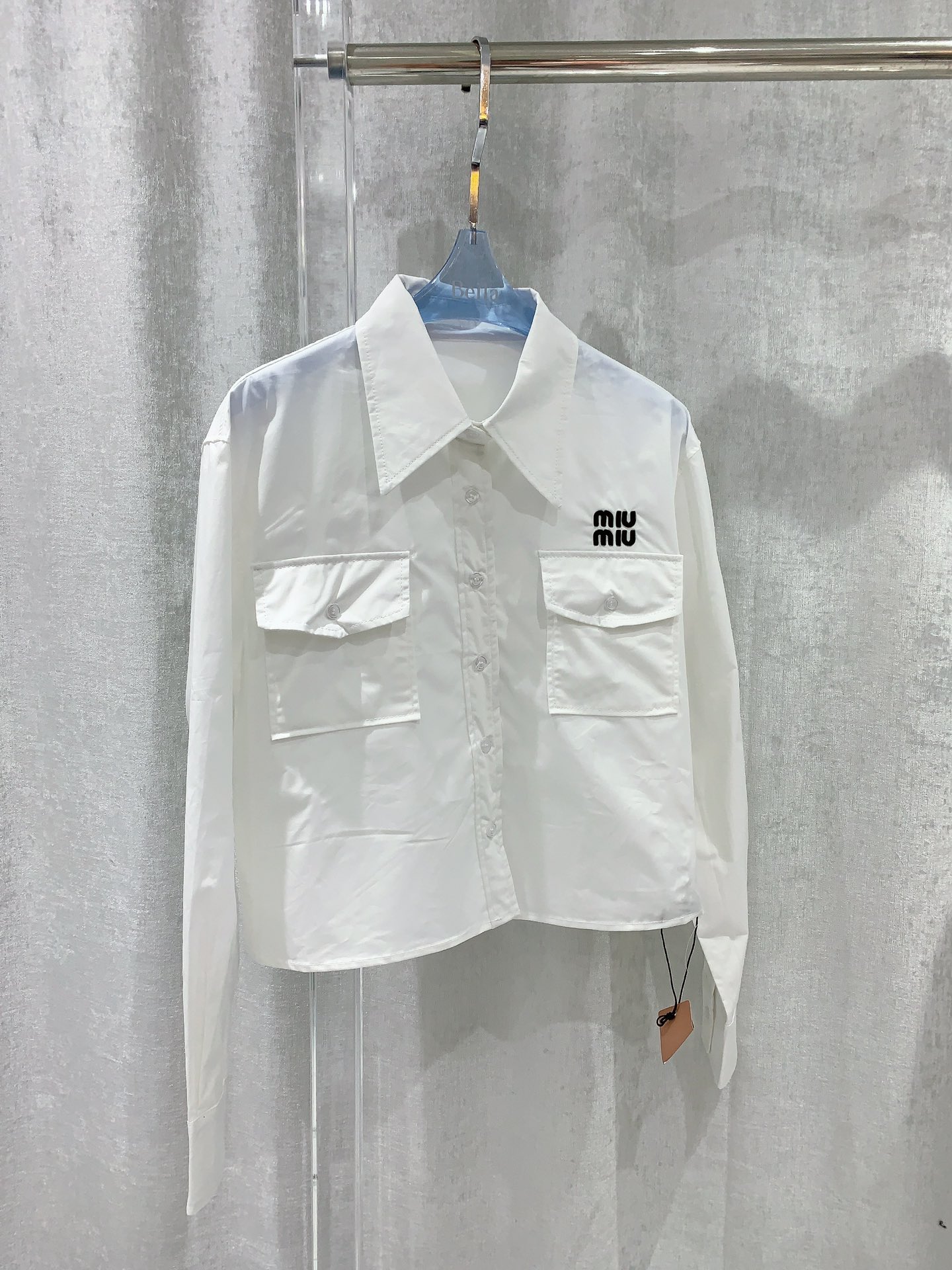 [TOP] m!u m!u Commute Shirt - MIUMIU