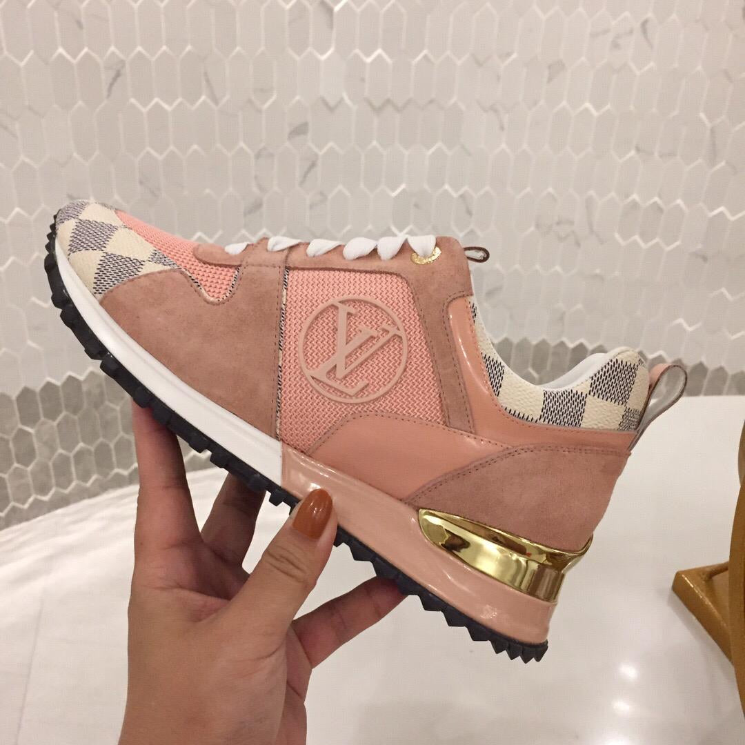 [TOP] L&V LV Sneakers Sneakers Suede, Leather Pink, Multicolor - LV Louis Vuitton
