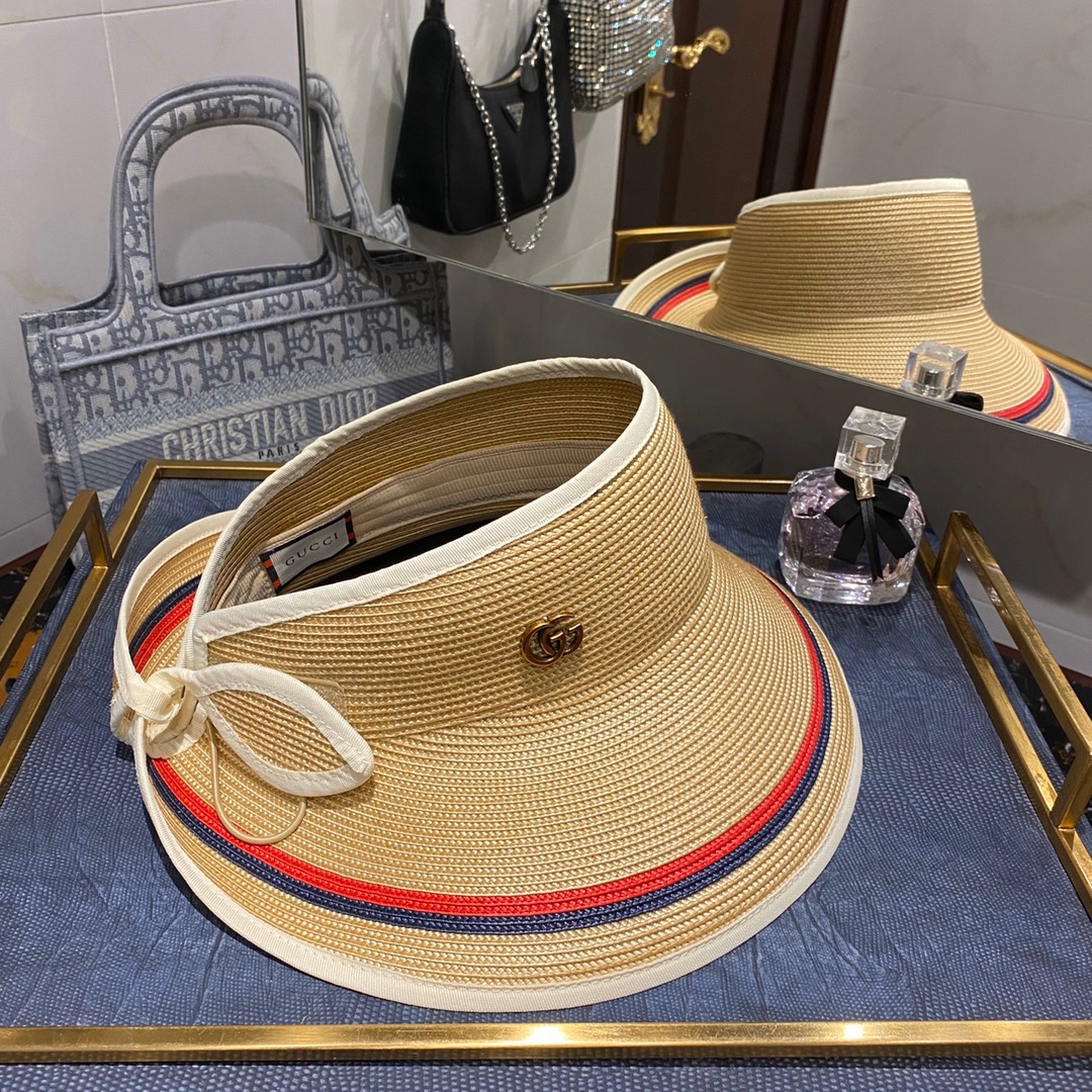 [TOP] GUCC!  Baseball Cap - Brown - Gucci