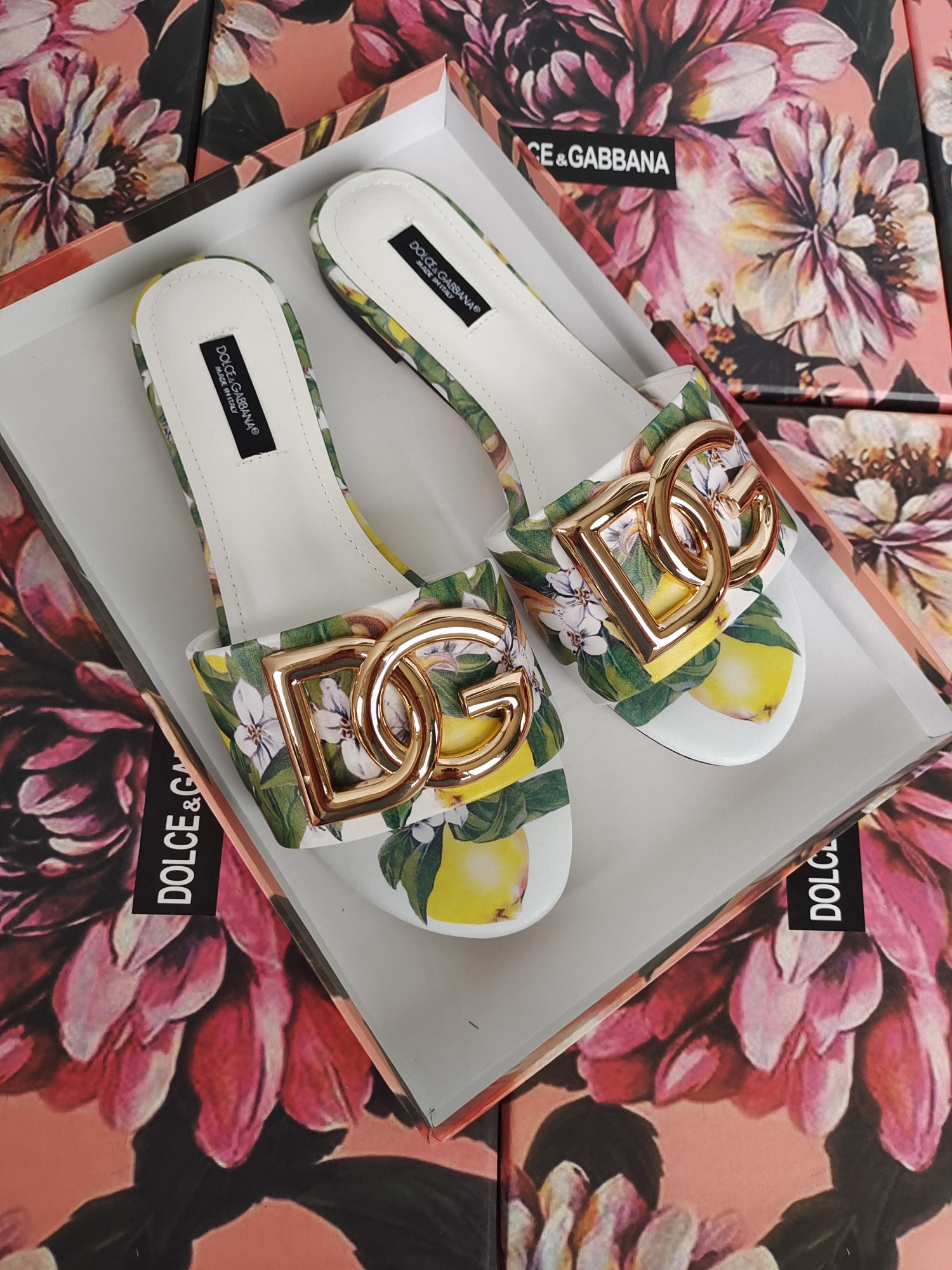 [TOP] D^G Slides Leather - 2 Color - Dolce&Gabbana