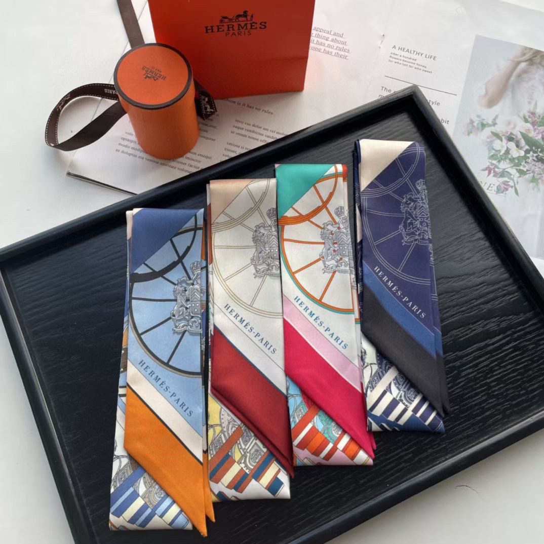 [TOP] HRMES Twilly Springs Springs Twilly 86 x 5 cm - Four Colours - Hermes