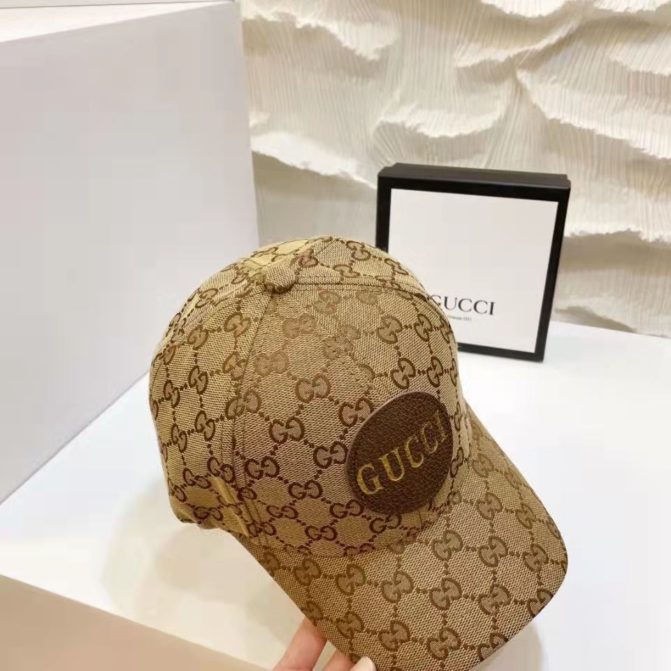 [TOP] GUCC! Supreme Baseball Cap - Brown - Gucci