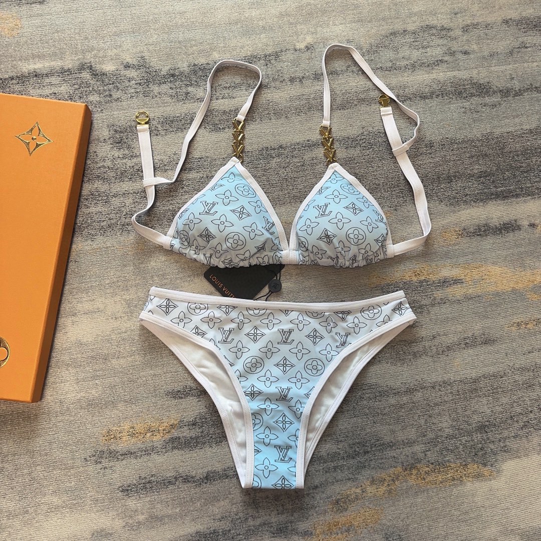 [TOP] L&V Gradient Bikini Swimsuit - Blue - LV Louis Vuitton