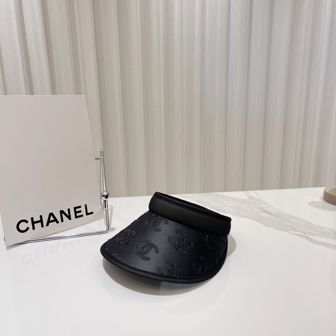 [TOP] CH@NEL Sun Cap - 2 Color - Chanel