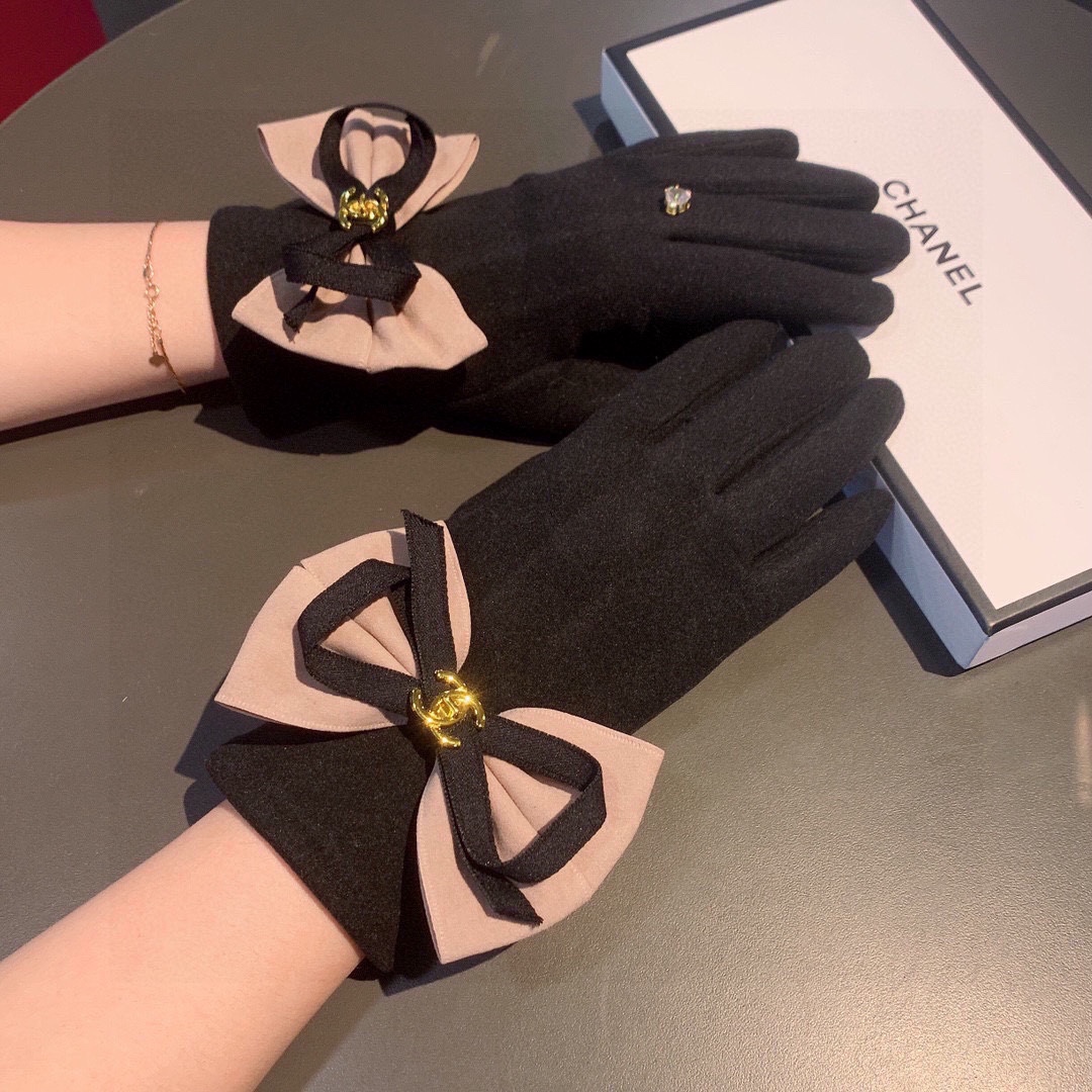 [TOP] CH@NEL Gloves - 2 Color - Chanel