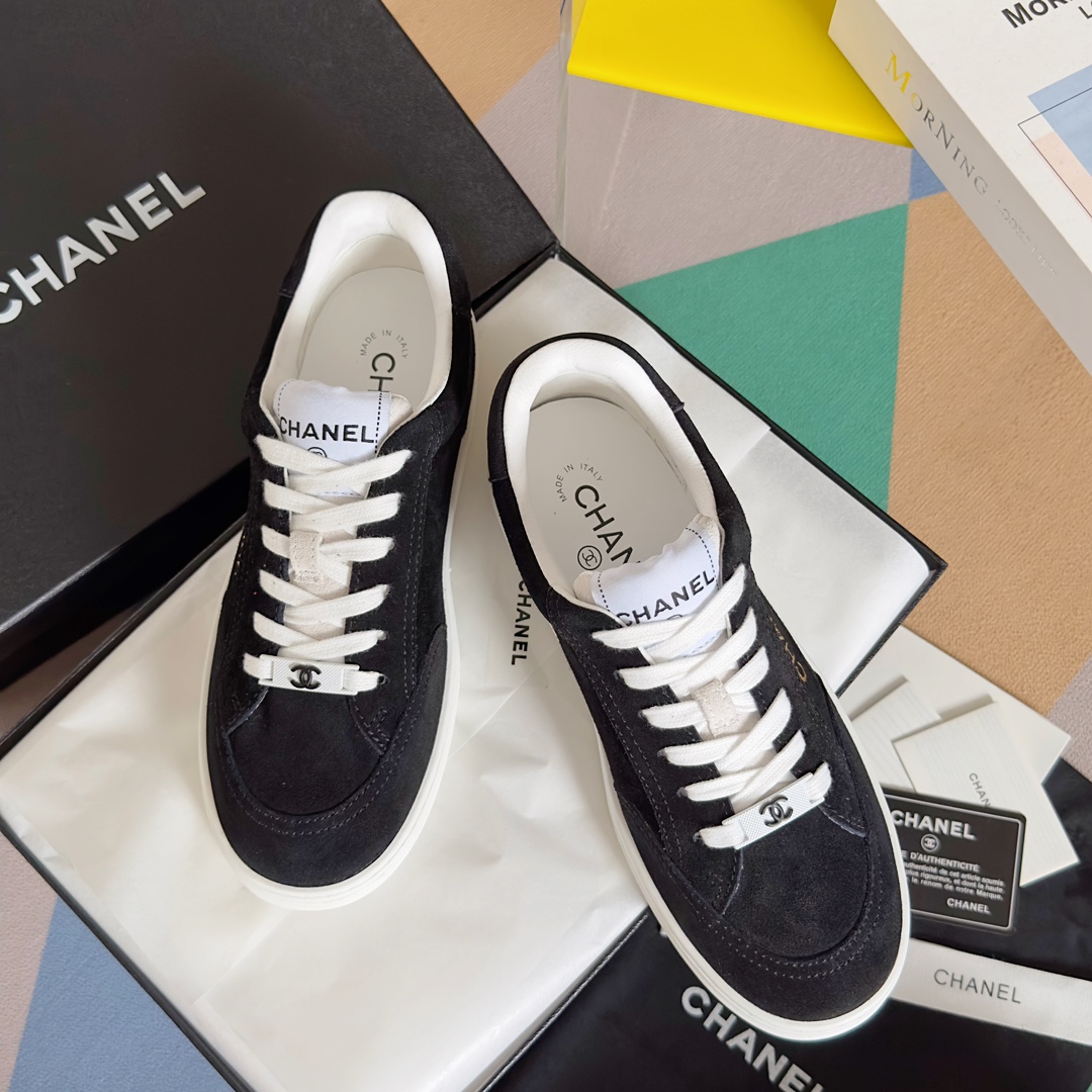 [TOP] CH@NEL 23A Sneaker - Panda Color - Black - Chanel
