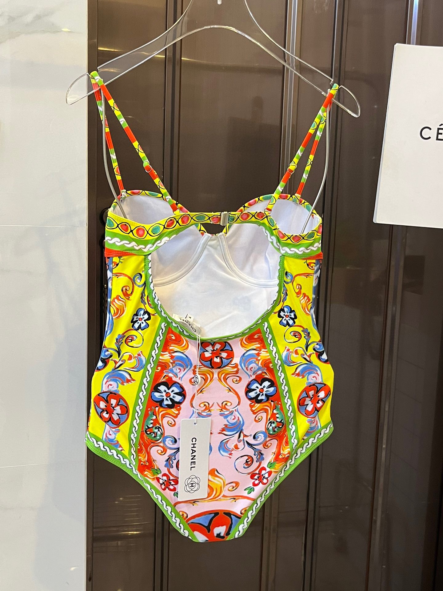 [TOP] CH@NEL Pattern Swimsuit - Floral - Chanel