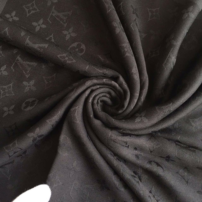 [TOP] L&V L*V Big Square Scarf - Black - LV Louis Vuitton