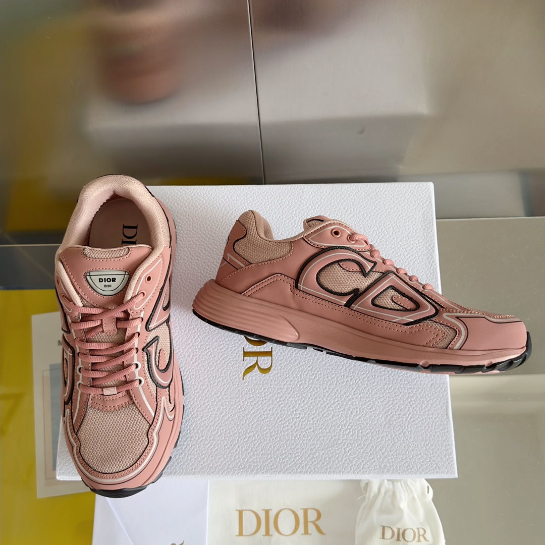[TOP] D!or B30 Low Top Sneakers - Pink - Christian Dior