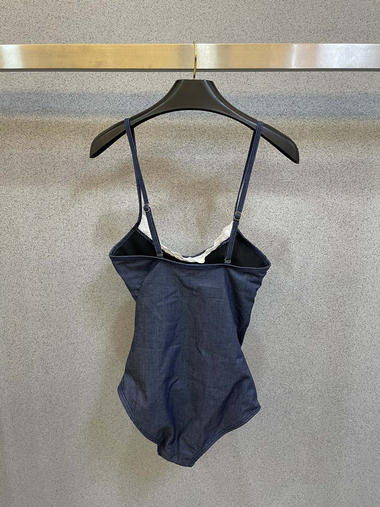 [TOP] PR@DA Denim One Piece Swimsuit - Blue - Prada