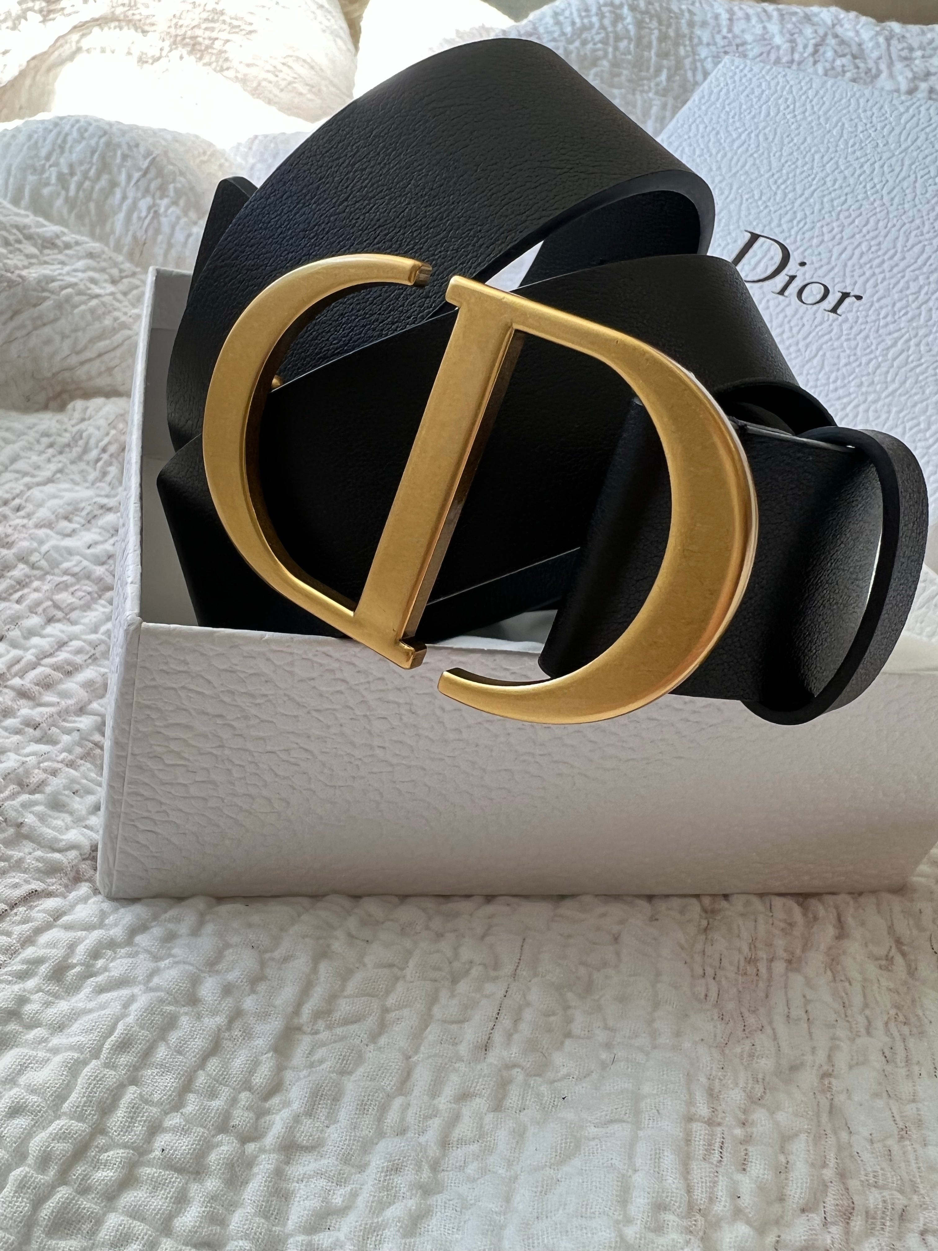 [Top] D!or 30 Montaigne Belt 35mm - Black - Christian Dior