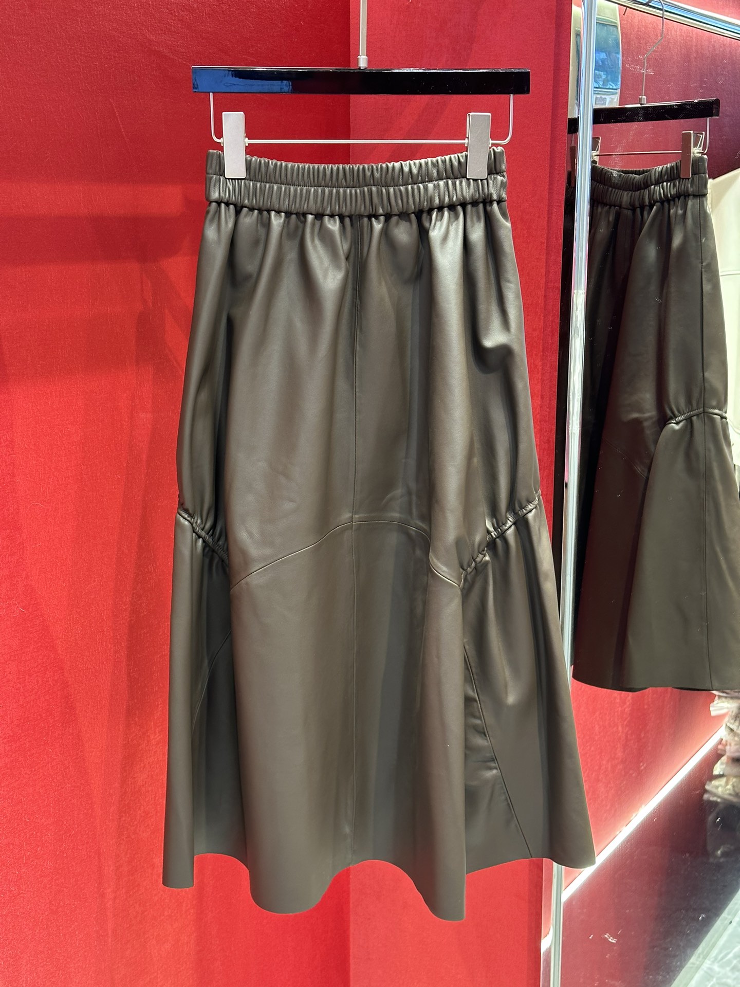 [TOP] CLINE Leather Skirt - 2 Colors - Celine