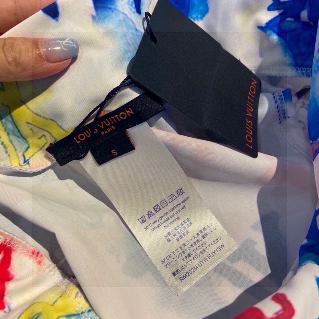 [TOP] L&V print tie-dye bikini LV Louis Vuitton