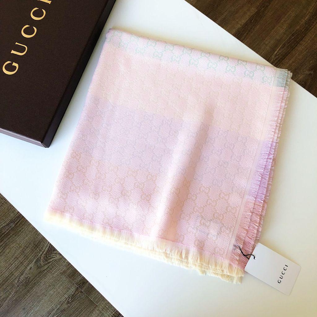 [TOP] GUCC! Scarf Big Square  - Light Pastel Multi-Color - Gucci