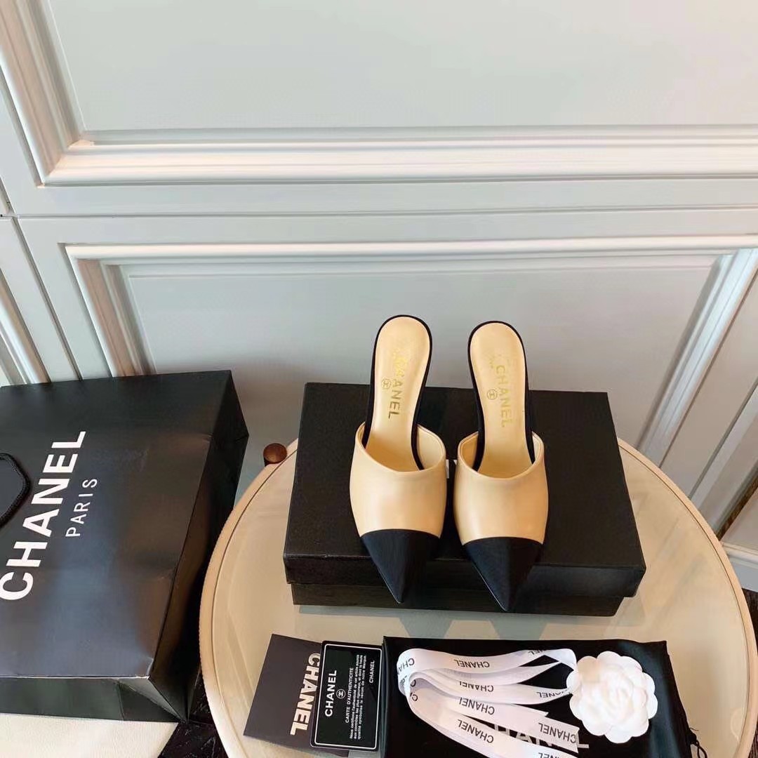 [TOP] CH@NEL High Heel - beige - Chanel