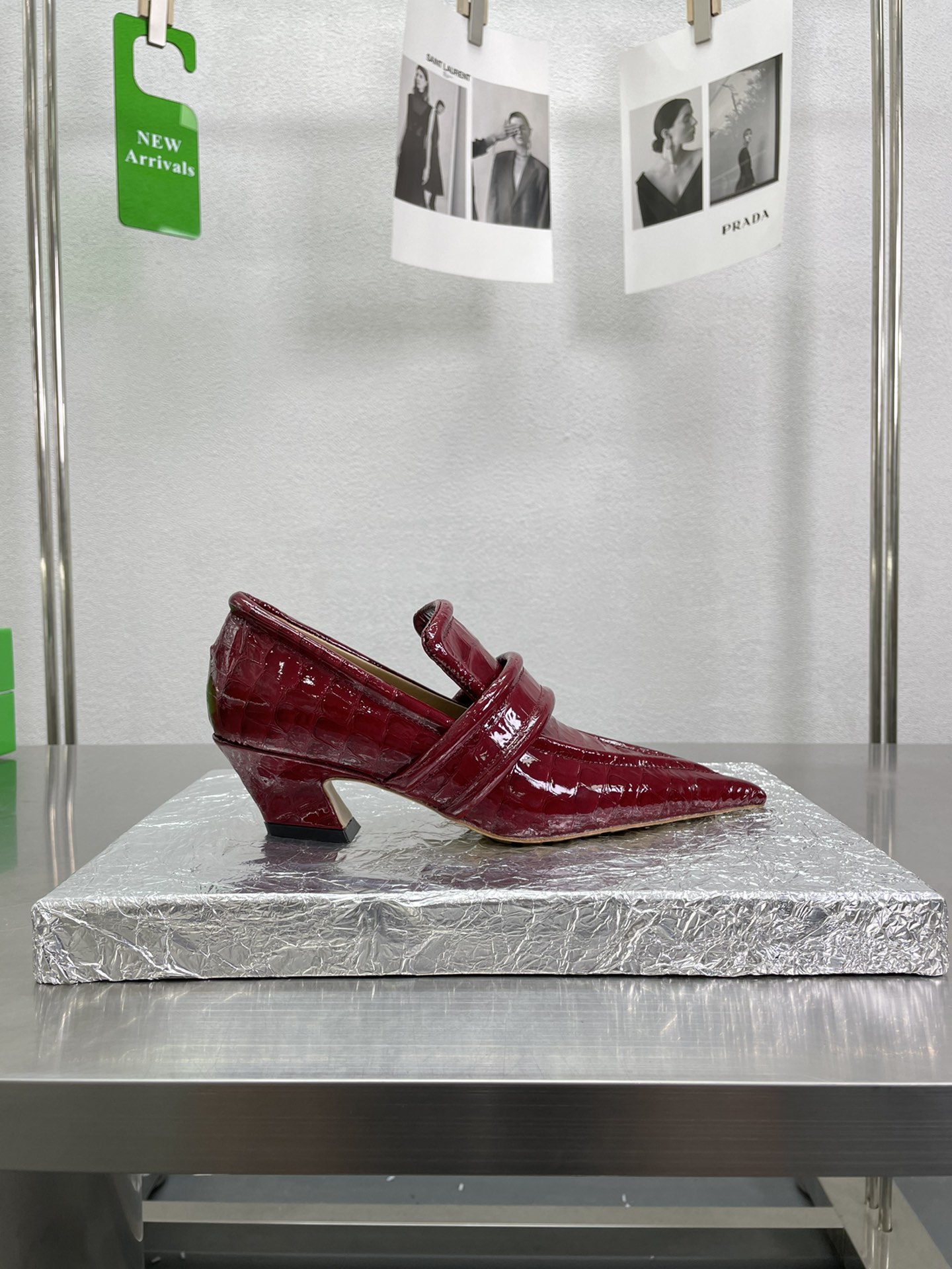 [TOP] B&V Cat Heel Pointed Toe & Deep Mouth Shoes - 5 Colors - Lambskin - Bottega Veneta