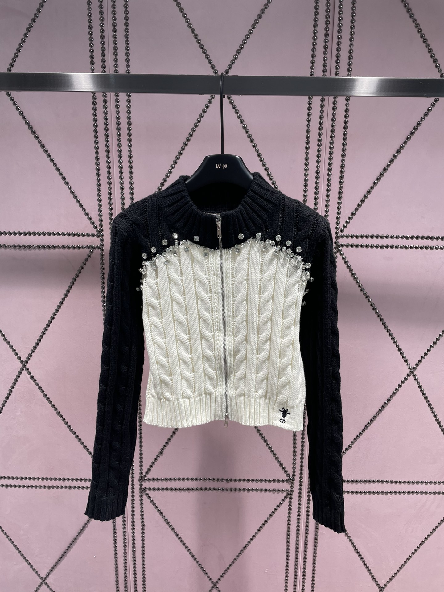 [TOP] D!or Zipper Sweater - 2 Colors - Dior