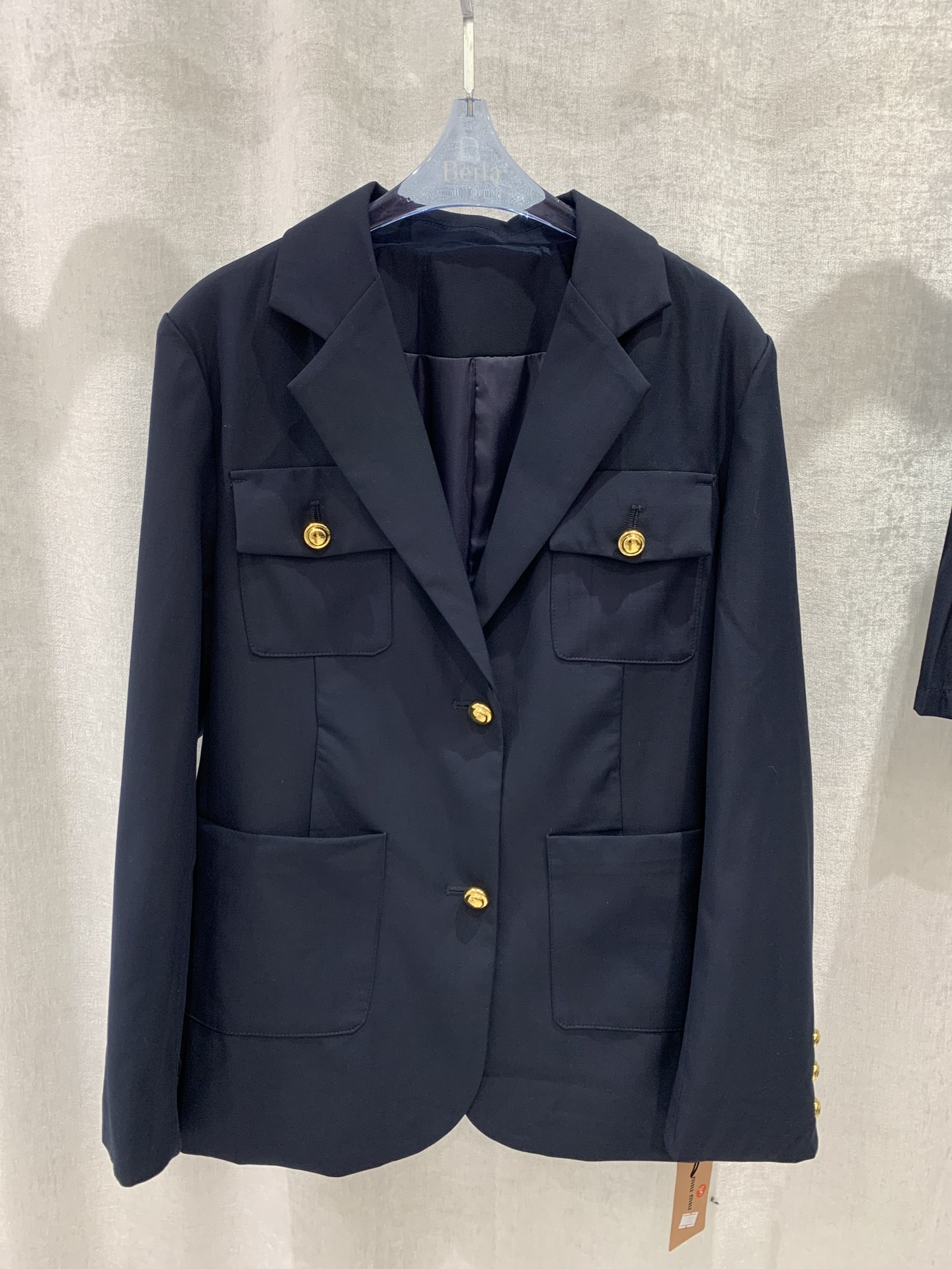 [TOP] m!u m!u Suit & high waist pleated skirt - MIUMIU