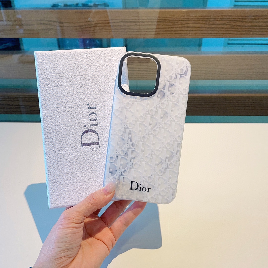 [TOP] D!or Iphone case - White - Christian Dior