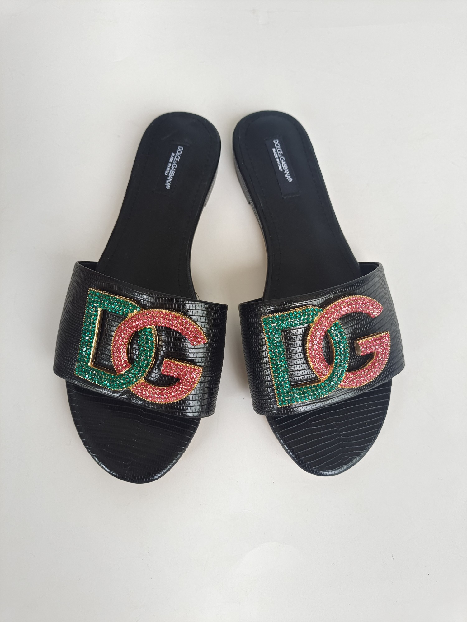 [TOP] D^G Slides Leather - 4 Color - Dolce&Gabbana