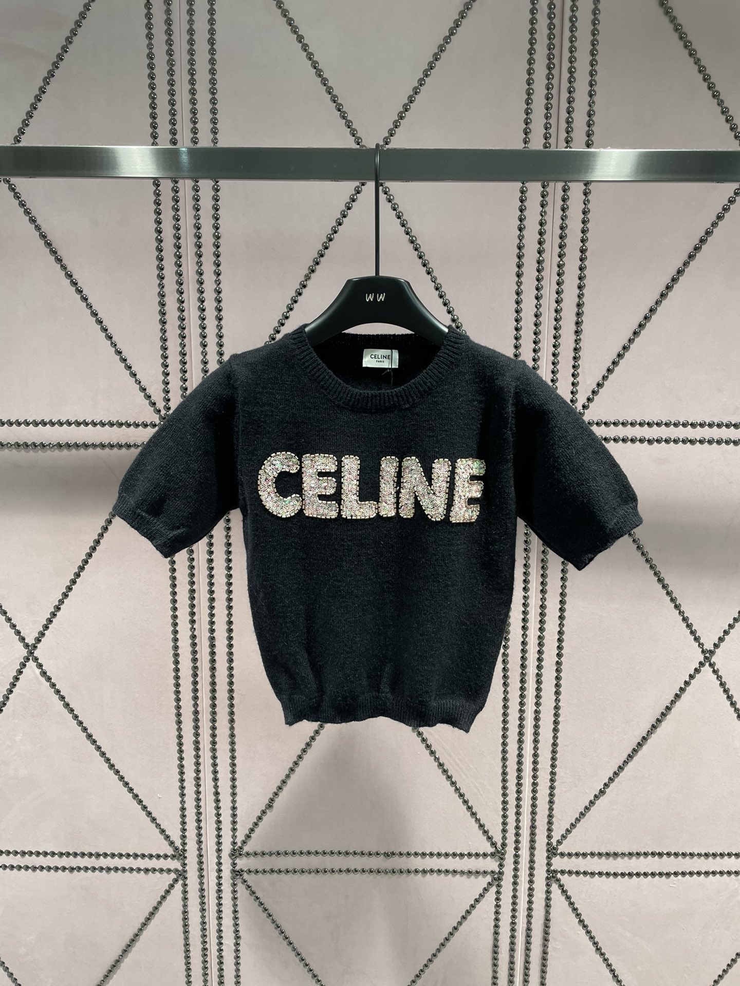 [TOP] CLINE Short Sleeve Sweater - 3 Colors - Celine