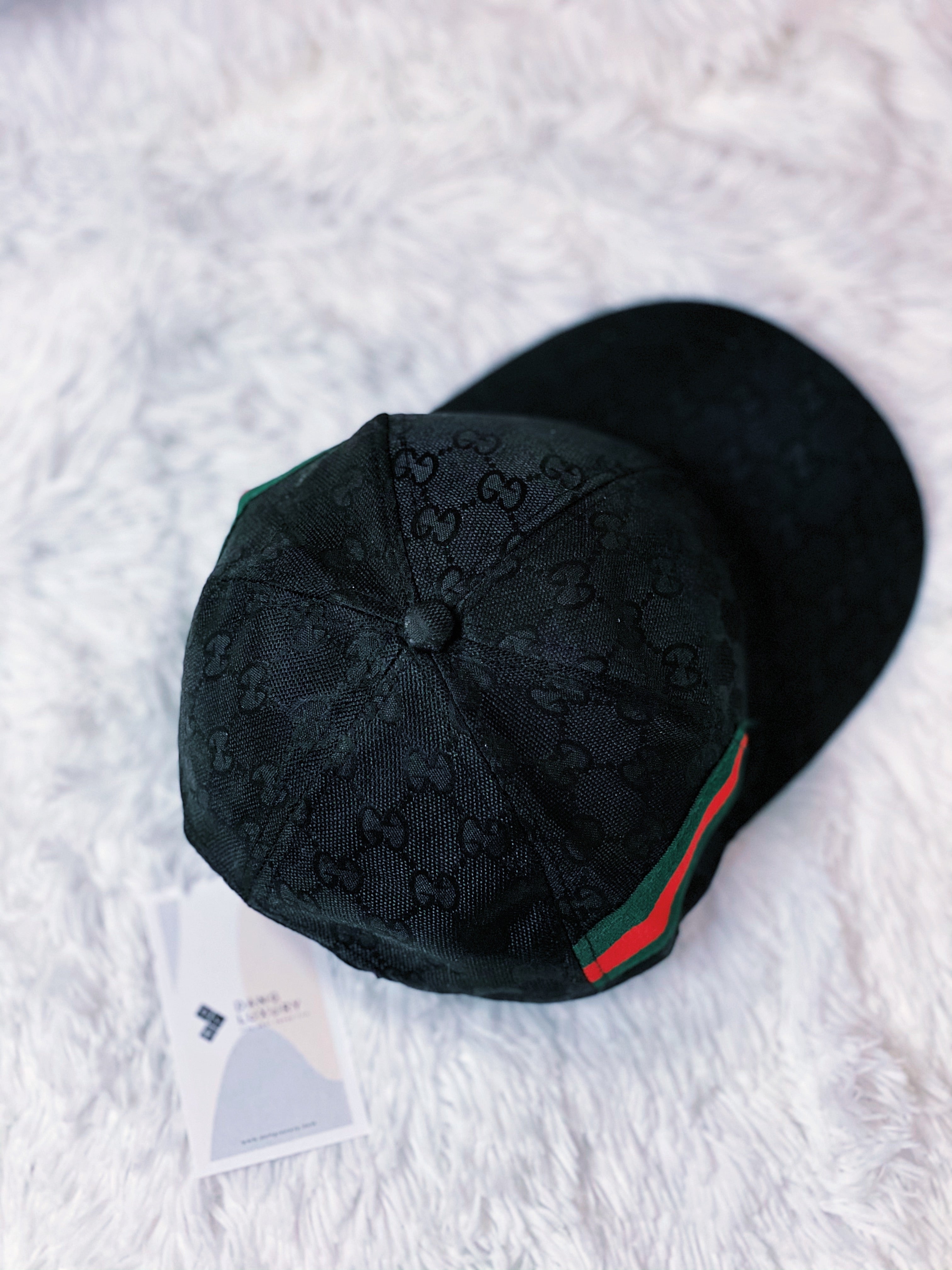 [TOP] GUCC! Black Cap - Gucci