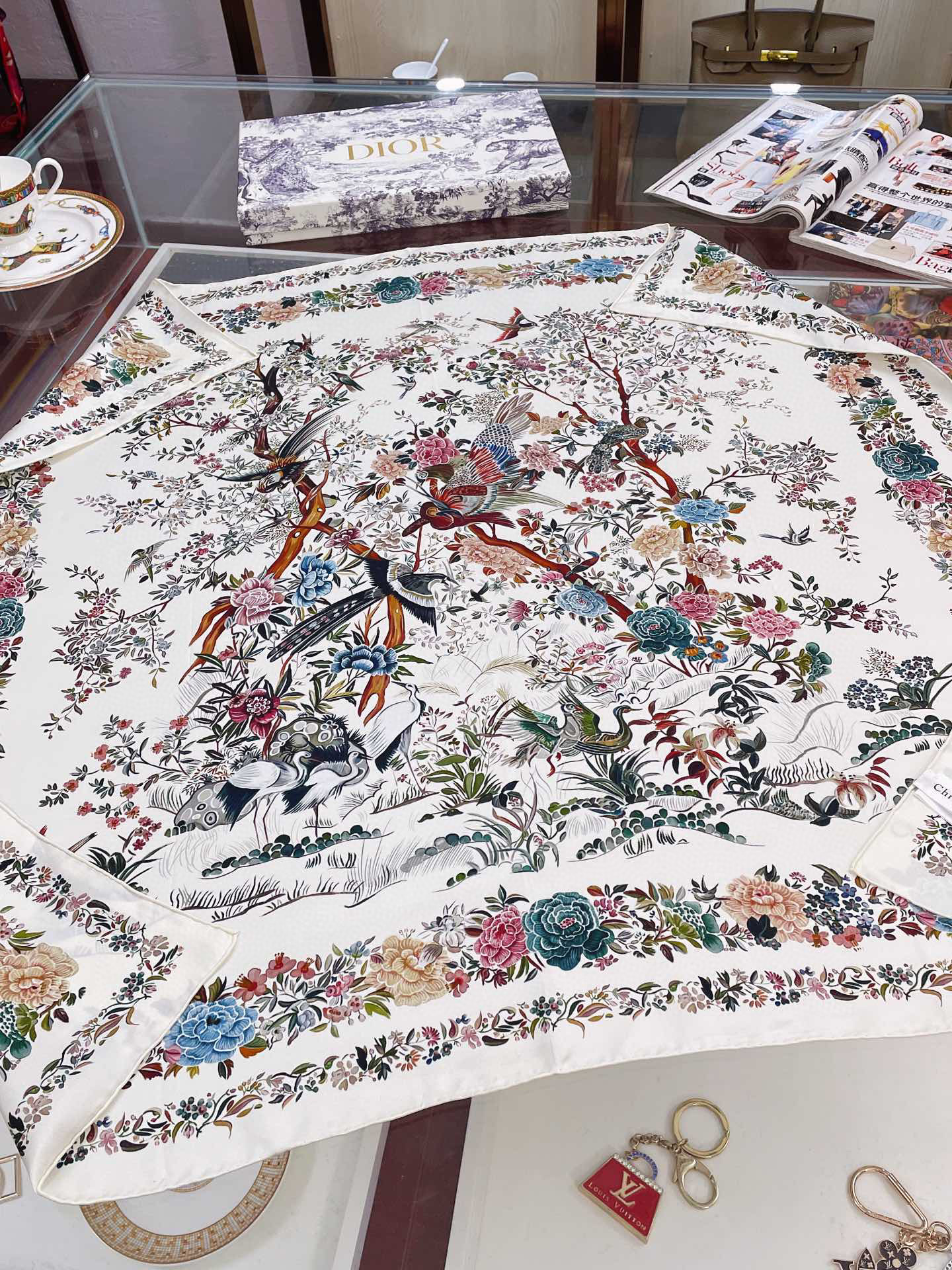 [TOP] D!or JARDIN D'HIVER  SCARF 90 x 90 cm - Two Colours - Christian Dior