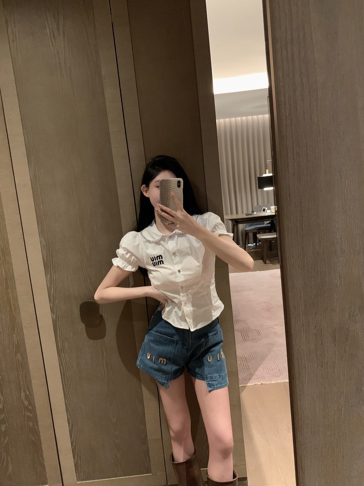 [TOP] m!u m!u Shirt - MIUMIU