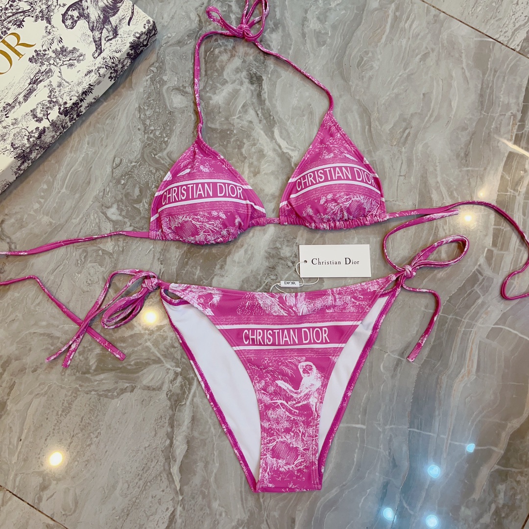 [TOP] D!or  Bikini - Pink - Christian Dior
