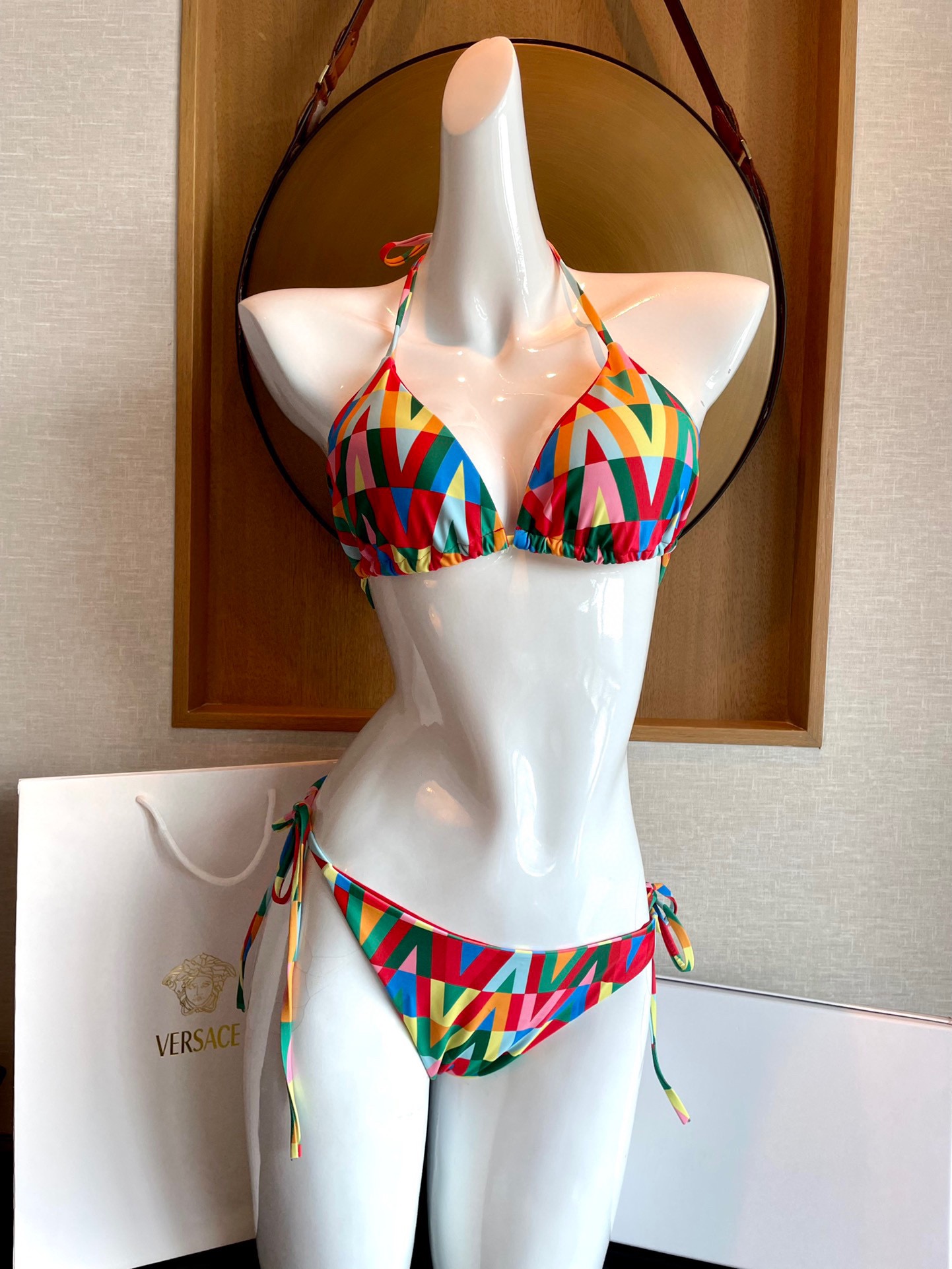 [TOP] V@LENTINO Rainbow Swimsuit Bikini- Valentino