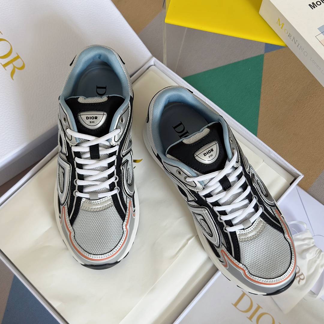 [TOP] D!or B30 Low Top Sneakers - Gray - Christian Dior