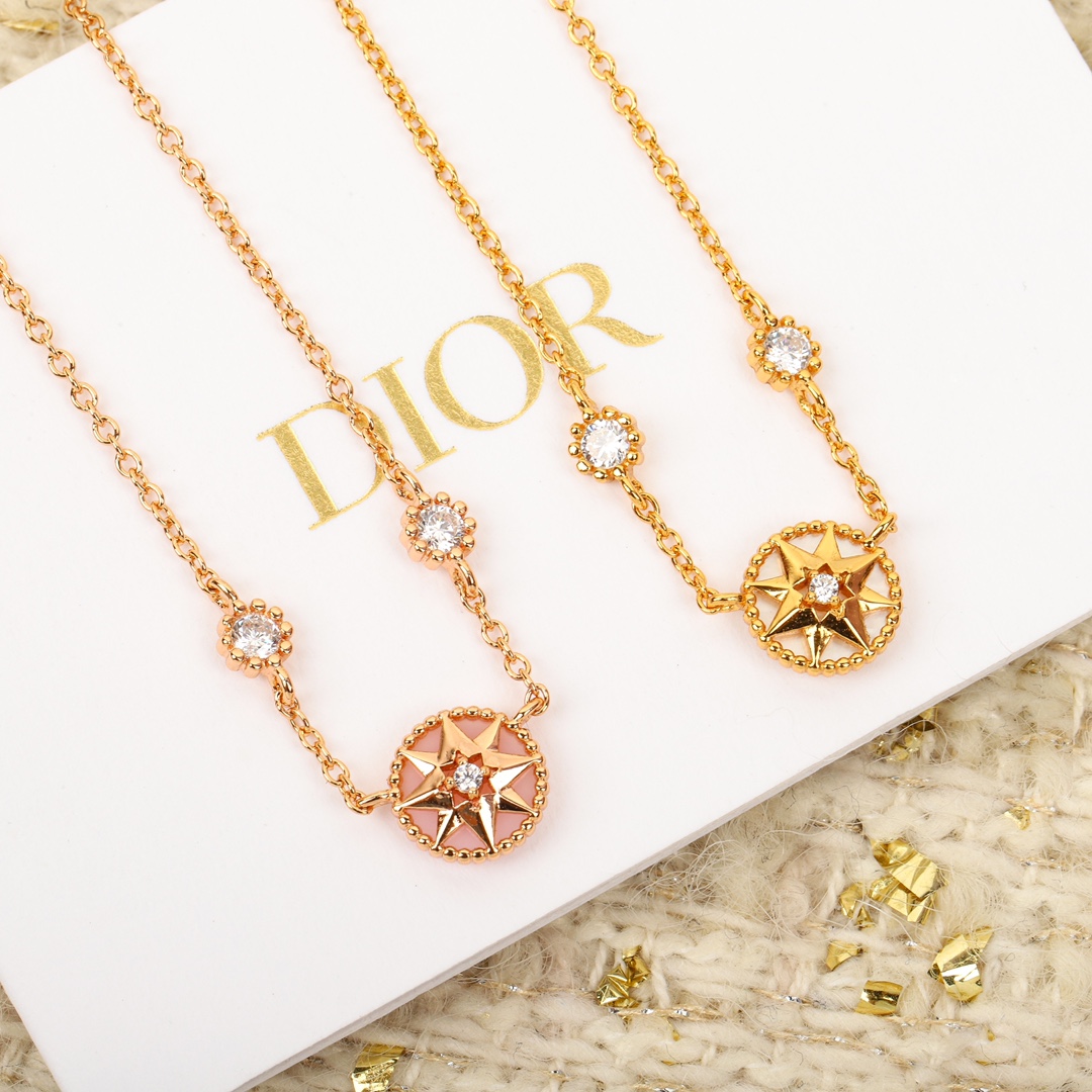 [TOP] D!or 30 Montaigne compass octagon necklace - 2 colors - Christian Dior