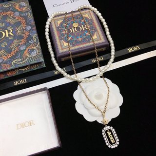 [TOP] D!or Pearl Necklaces  - Christian Dior