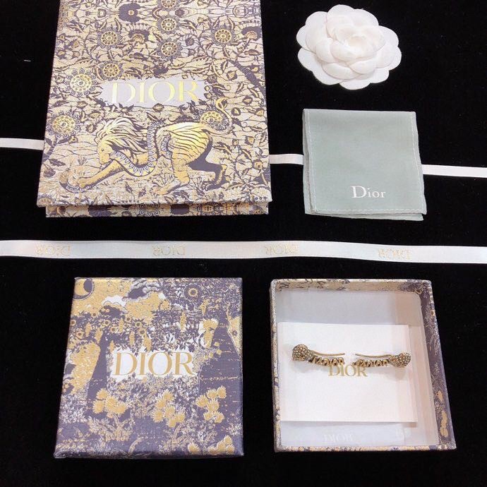 [TOP] D!or Heart Diamond earrings - Brass - Christian Dior