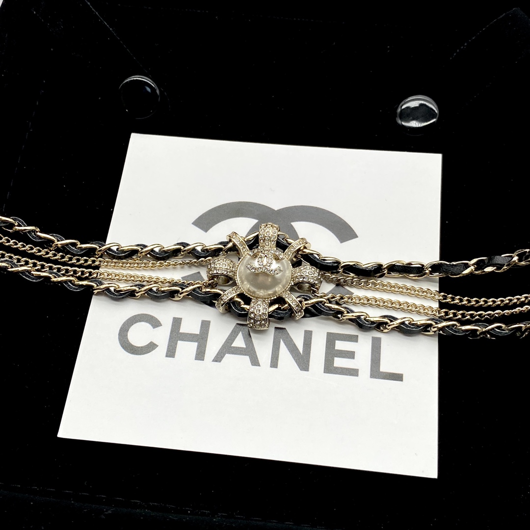 [TOP] CH@NEL Choker Necklace - Chanel