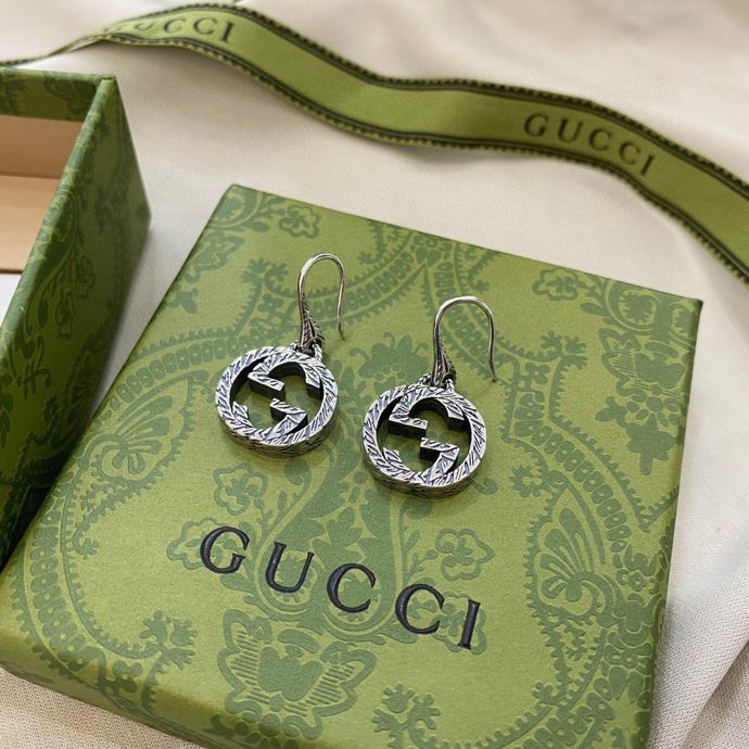 [TOP] GUCC! Interlocking Double G Vintage Drop Earrings - Gucci