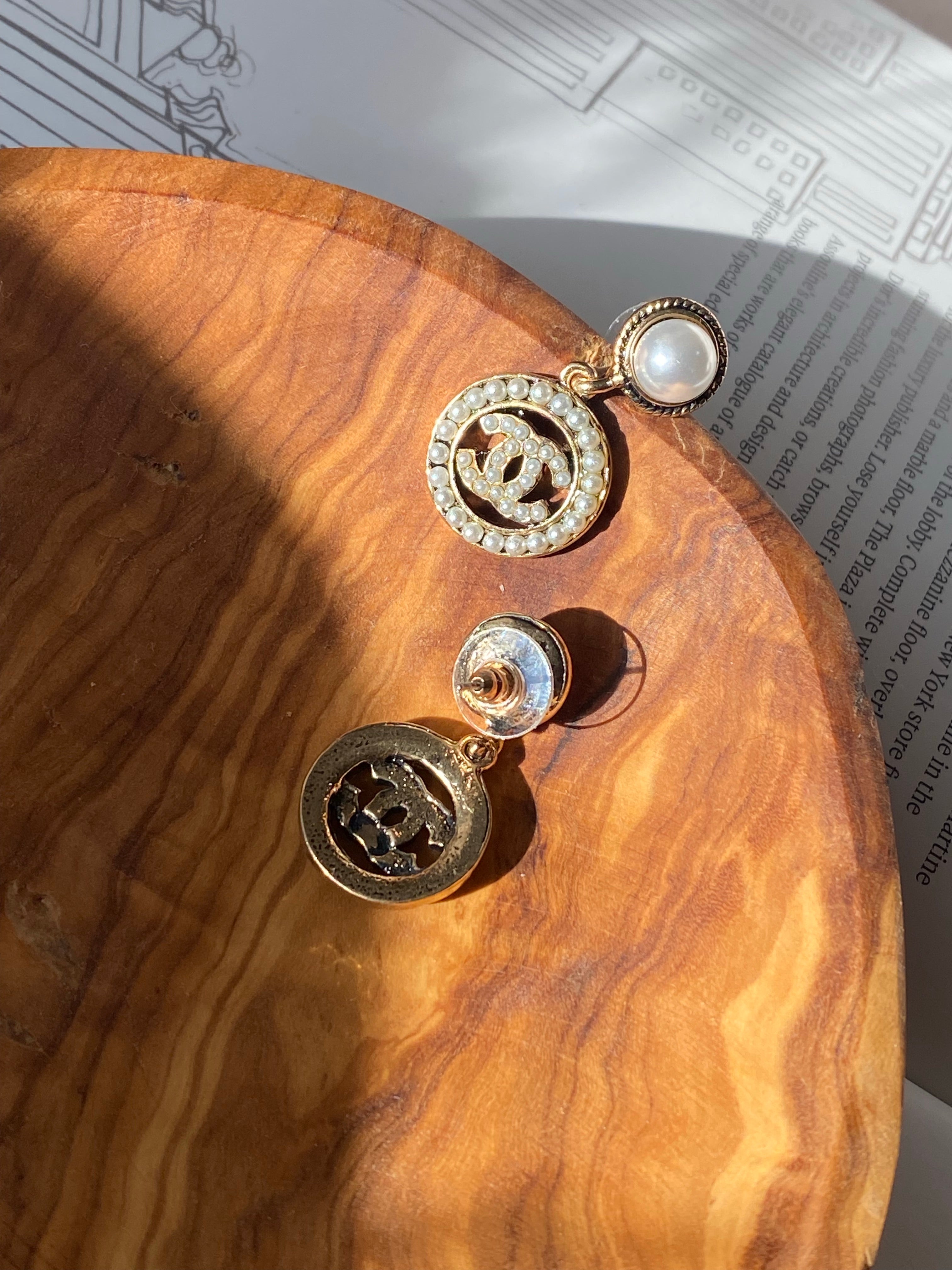 [TOP] CH@NEL Dangle Earrings - Chanel