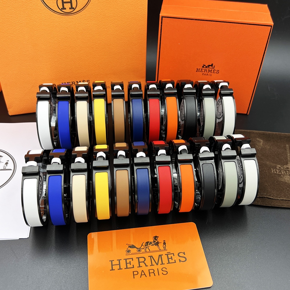 [TOP] HRMES H Logo Bracelet - 11 Colors - Hermes