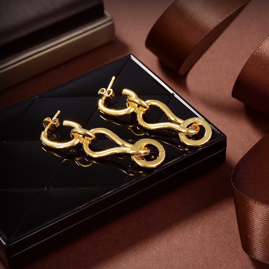 [TOP] LOEW Earrings - Gold - LOEWE