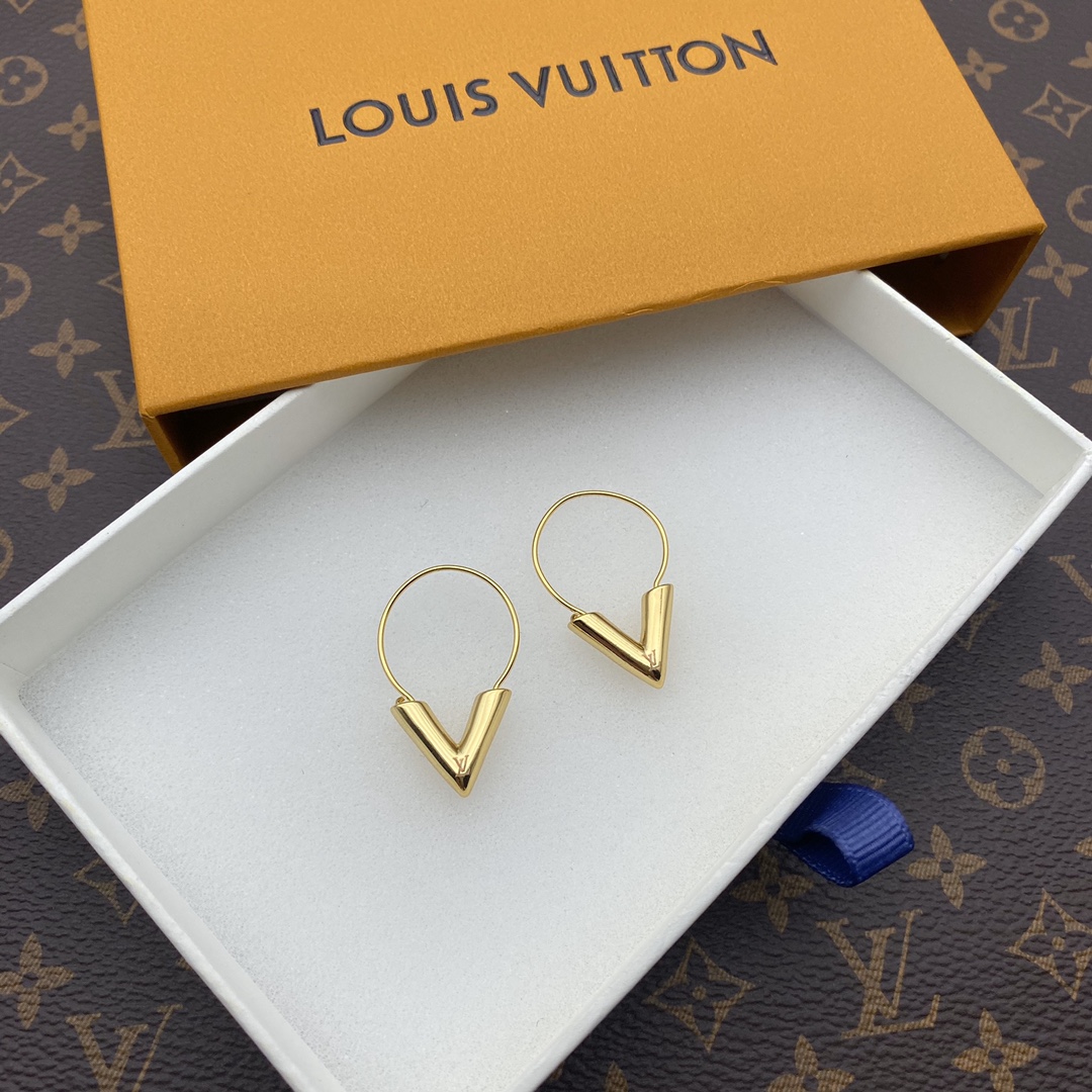 [TOP] L&V LV Volt Earrings - LV Louis Vuitton
