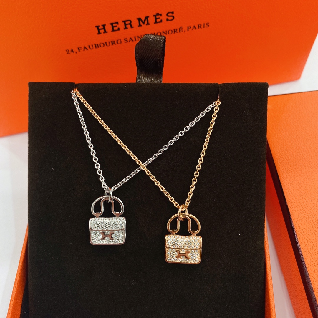 [TOP] HRMES Bags Necklace - Hermes