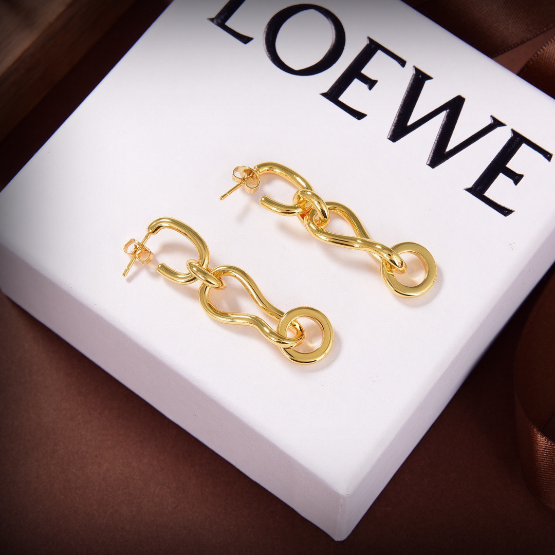 [TOP] LOEW Earrings - Gold - LOEWE