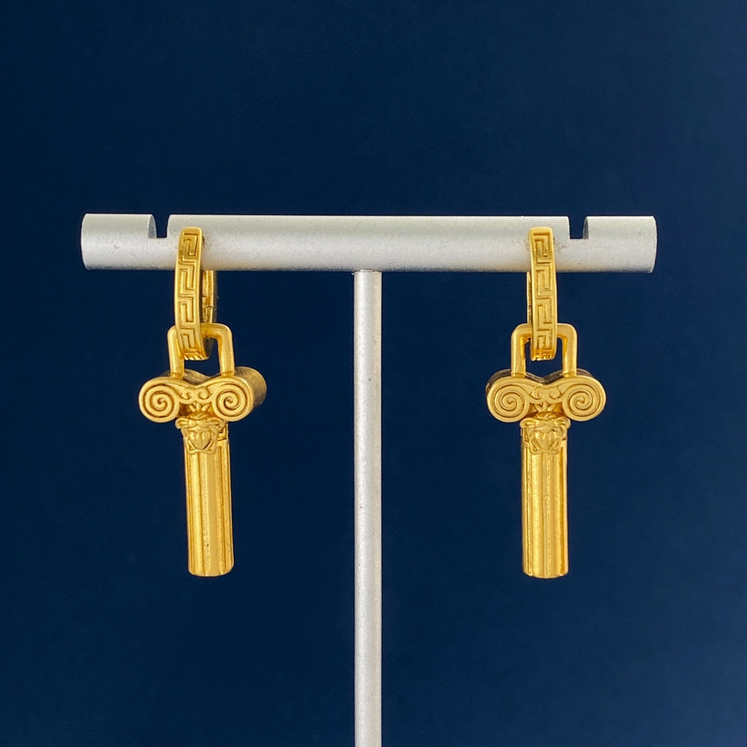 [TOP] Vrsace Medusa Human Face pendant Earrings