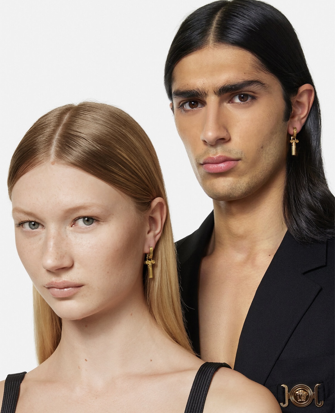 [TOP] Vrsace Medusa Human Face pendant Earrings