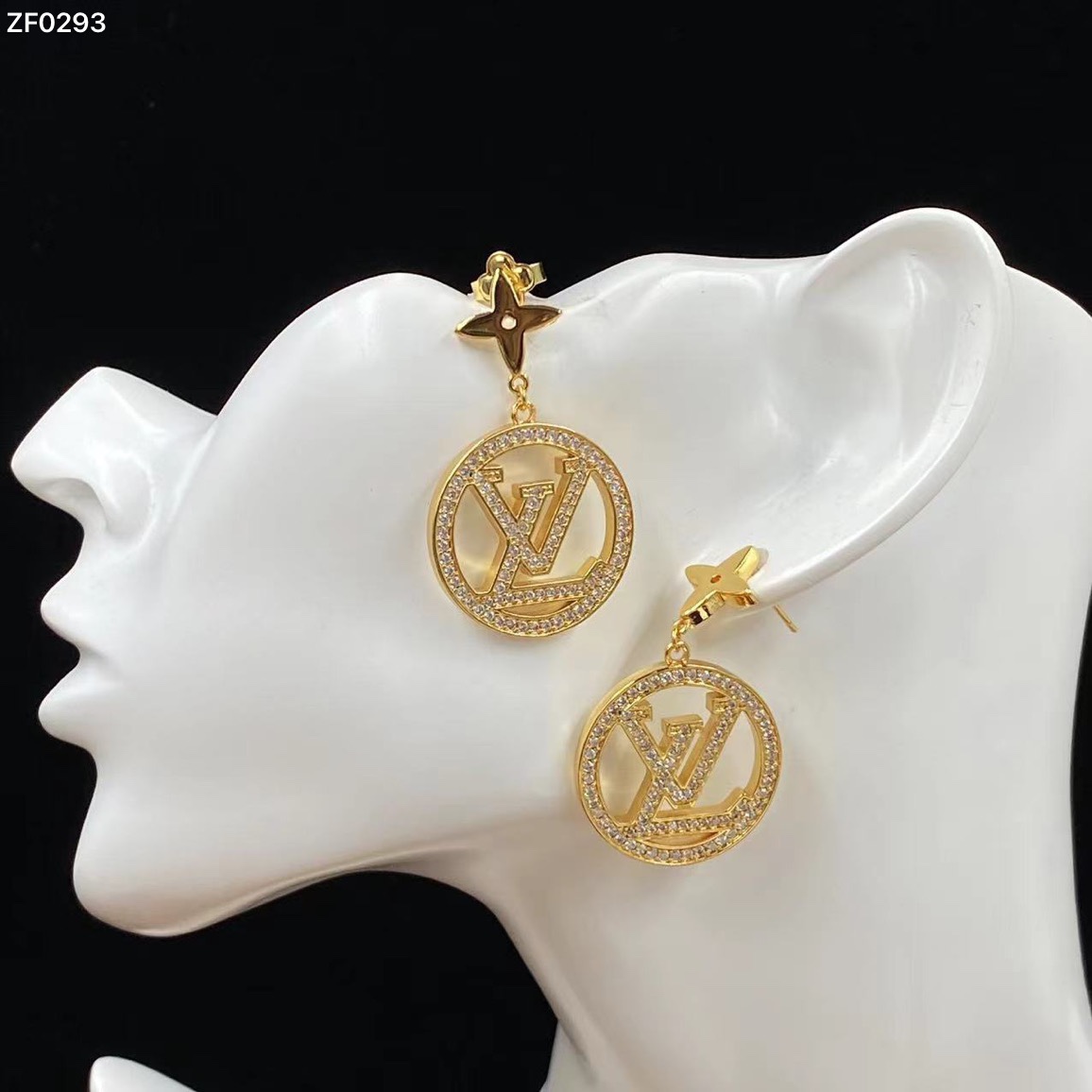 [TOP] L&V Round Hoops Earrings - LV Louis Vuitton