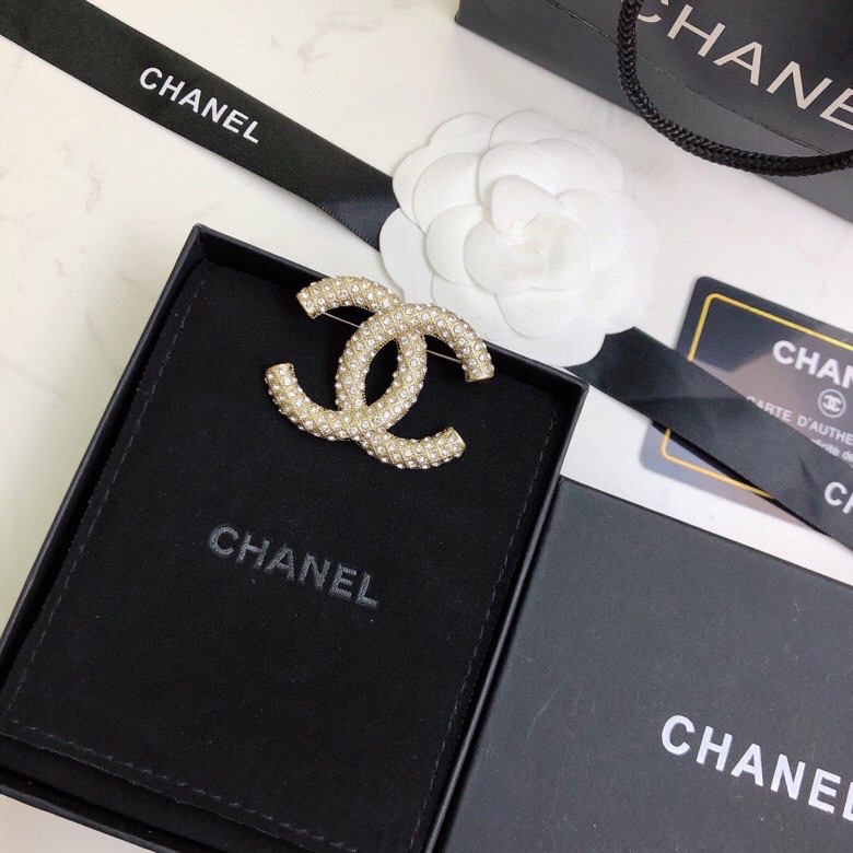 [TOP] CH@NEL Double C Classic Brooch Chanel